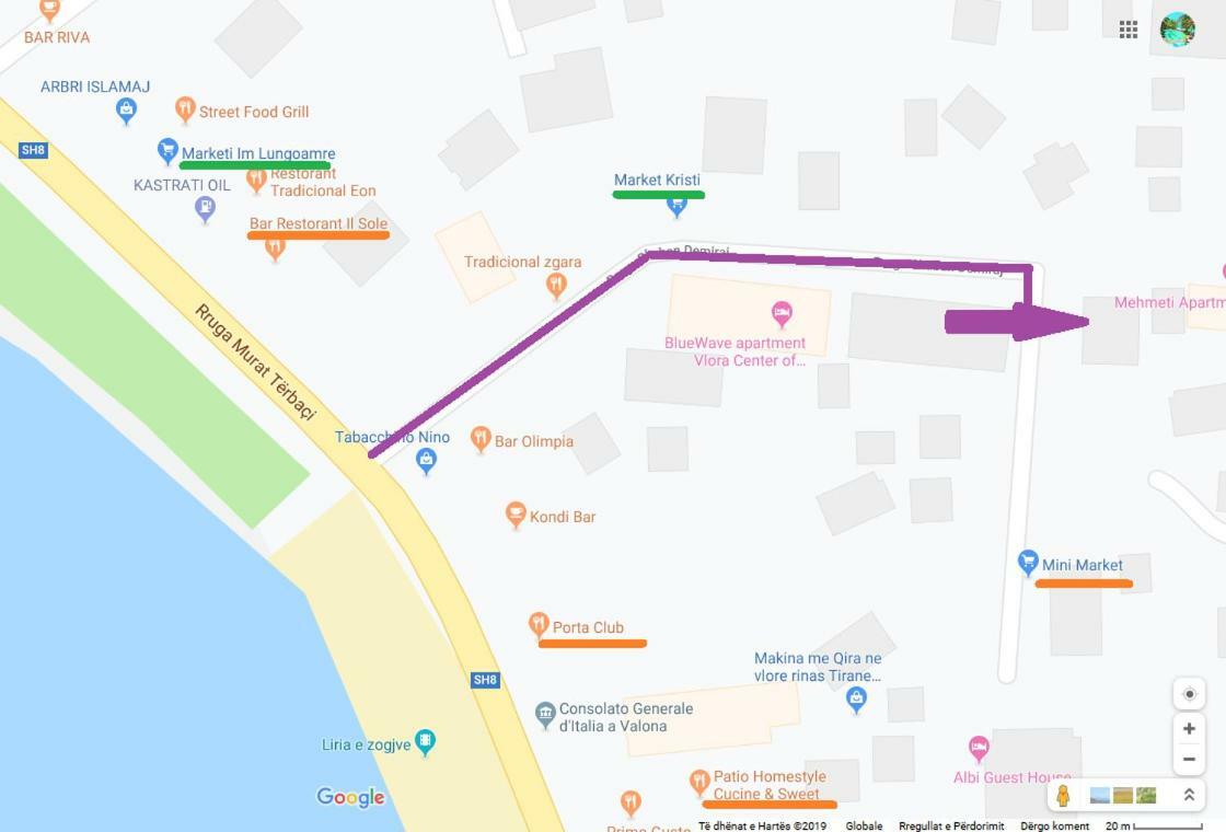 Lindita'S Seaview Appartment Wlora Zewnętrze zdjęcie